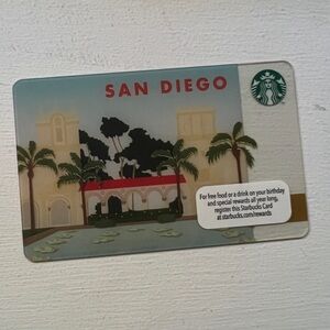 Collectible Starbucks “San Diego” gift card